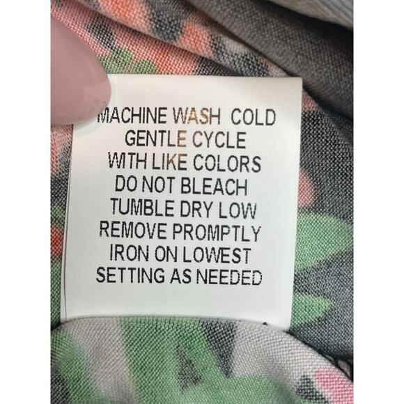 NY Collection Womens Floral Print  Sleeveless Blouse High-Low Hem Size 2X - Picture 5 of 8